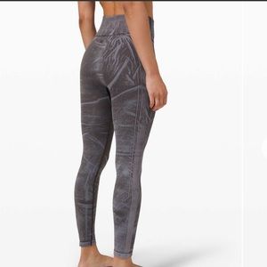 Lululemon Ebb to Street Tight Graphite Wash